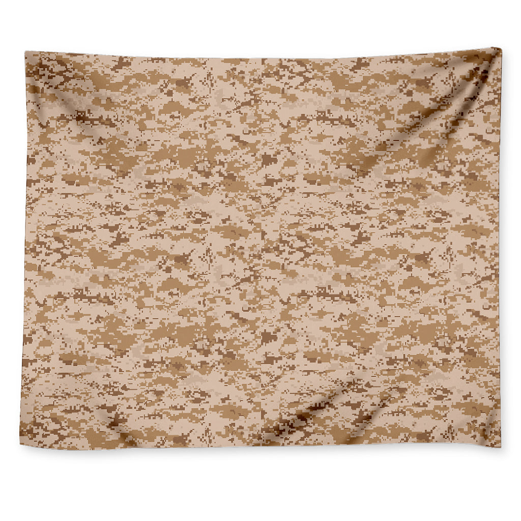 Desert Digital Camo Pattern Print Tapestry
