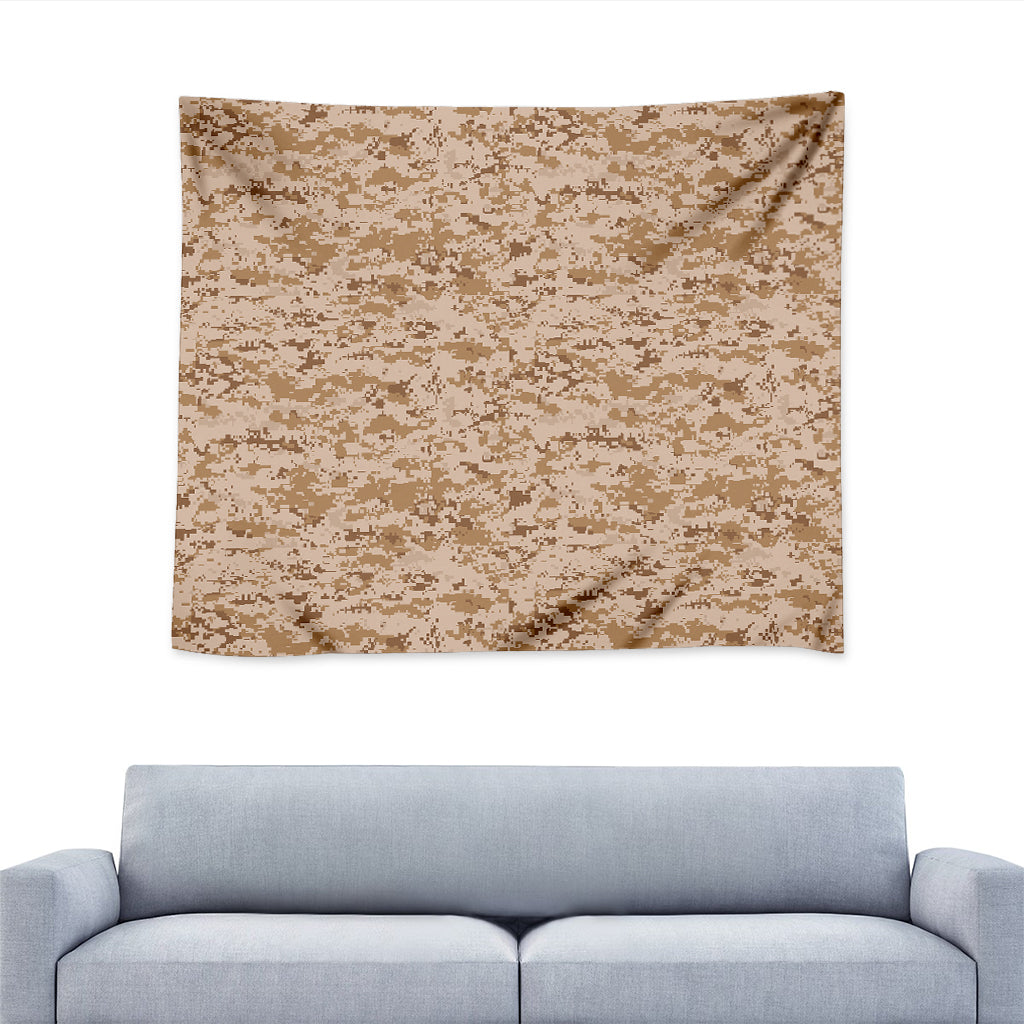 Desert Digital Camo Pattern Print Tapestry