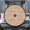 Desert Digital Camo Pattern Print Tire Cover With Camera Hole
