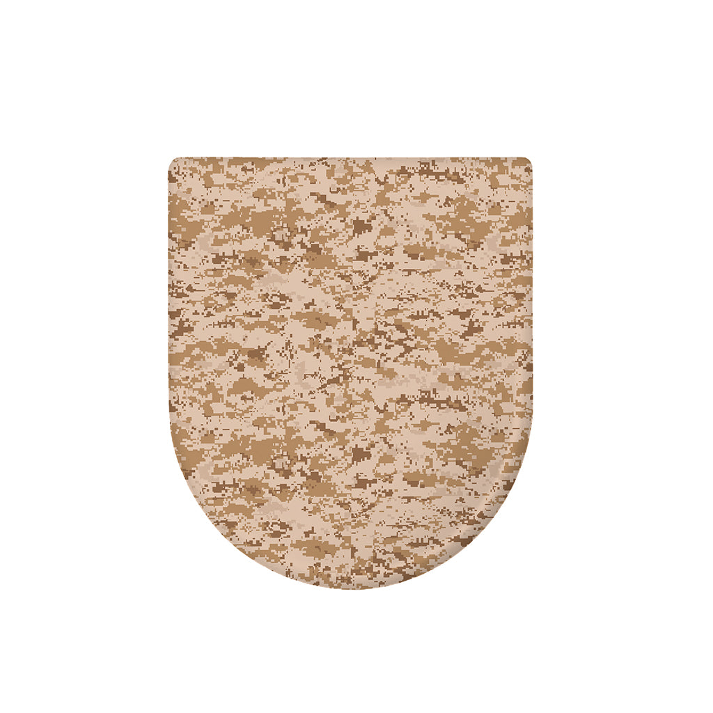 Desert Digital Camo Pattern Print Toilet Lid Cover