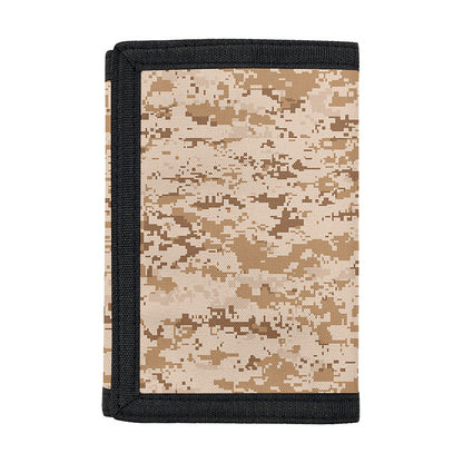 Desert Digital Camo Pattern Print Trifold Wallet