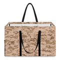 Desert Digital Camo Pattern Print Utility Tote Bag