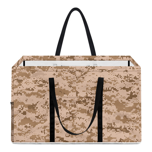 Desert Digital Camo Pattern Print Utility Tote Bag