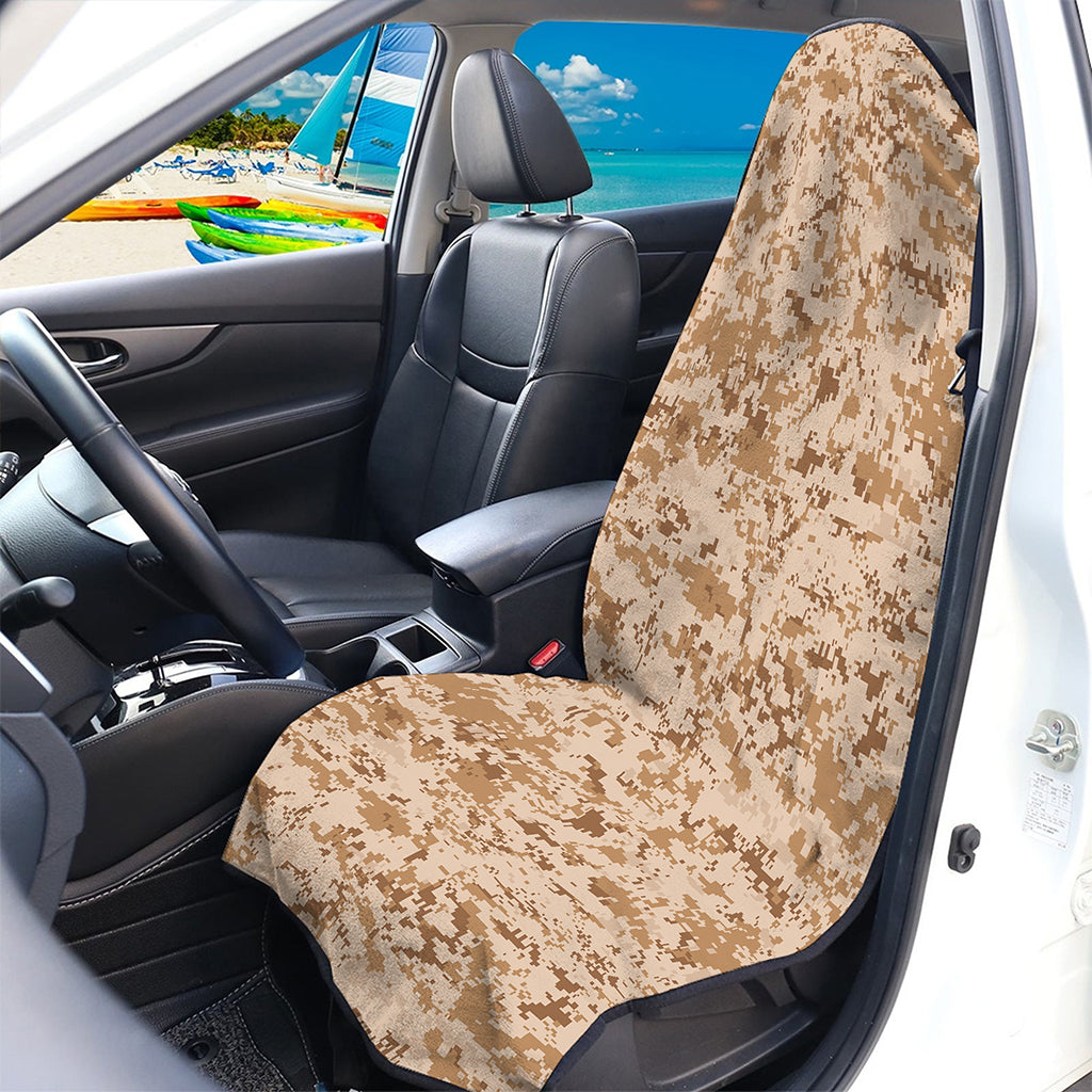 Desert Digital Camo Pattern Print Waterproof Car Seat Cover
