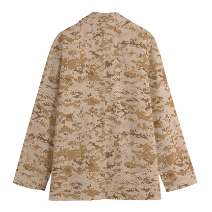 Desert Digital Camo Pattern Print Women's Blazer