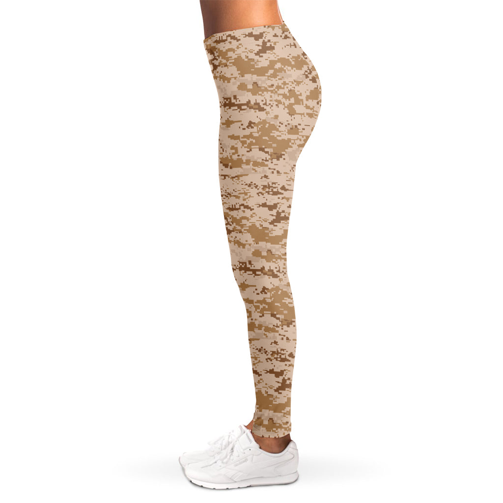 Desert Digital Camo Pattern Print Women's Leggings