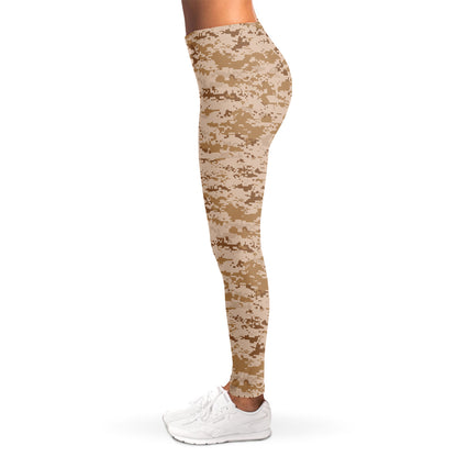 Desert Digital Camo Pattern Print Women's Leggings