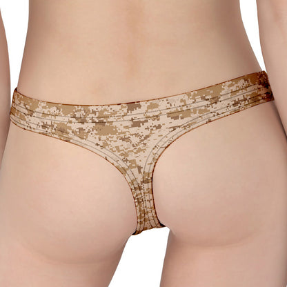 Desert Digital Camo Pattern Print Women's Thong