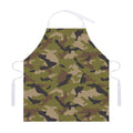 Desert Green Camouflage Print Adjustable Apron