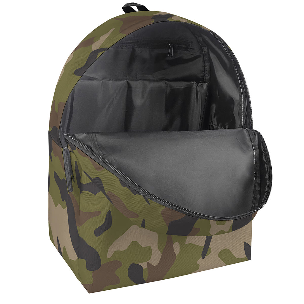 Desert Green Camouflage Print Backpack