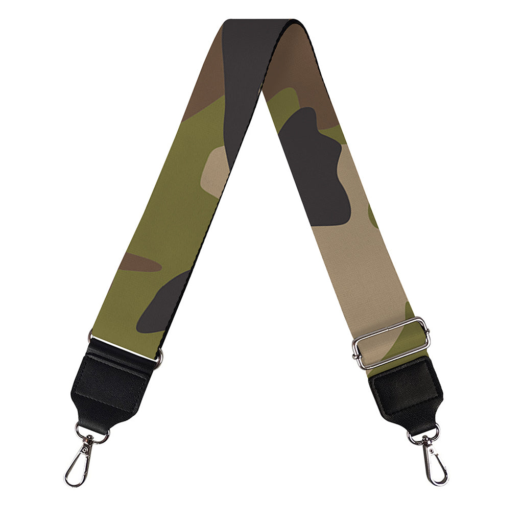 Desert Green Camouflage Print Bag Strap