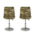 Desert Green Camouflage Print Bar Stool Covers