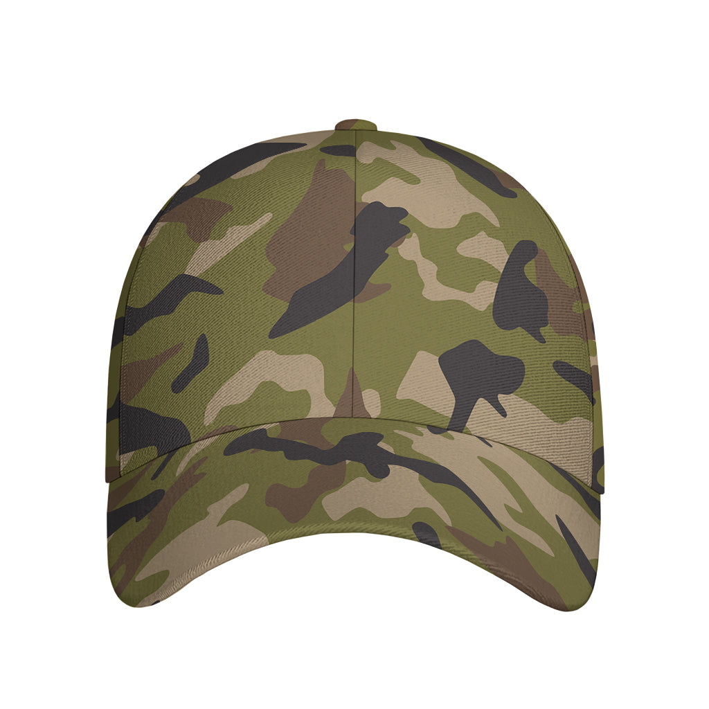 Desert Green Camouflage Print Baseball Cap