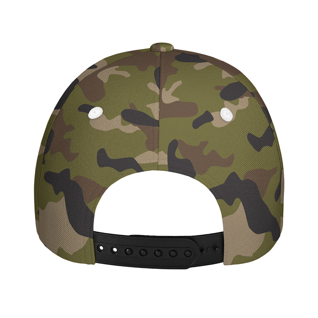Desert Green Camouflage Print Baseball Cap