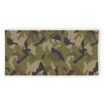 Desert Green Camouflage Print Beach Towel