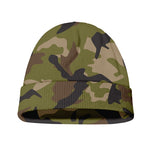 Desert Green Camouflage Print Beanie