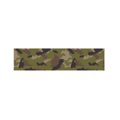 Desert Green Camouflage Print Bed Runner