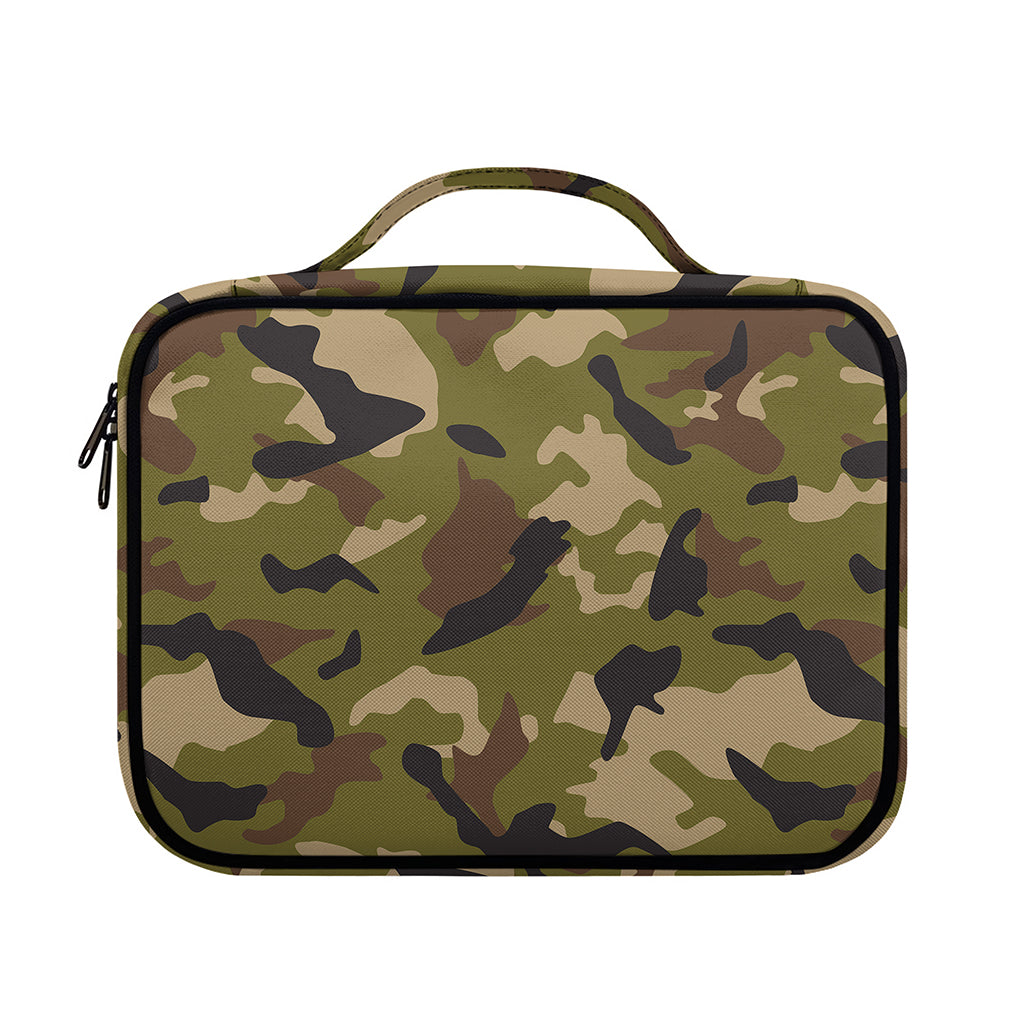 Desert Green Camouflage Print Briefcase Bible Bag