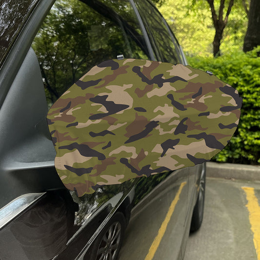 Desert Green Camouflage Print Car Side Mirror Covers