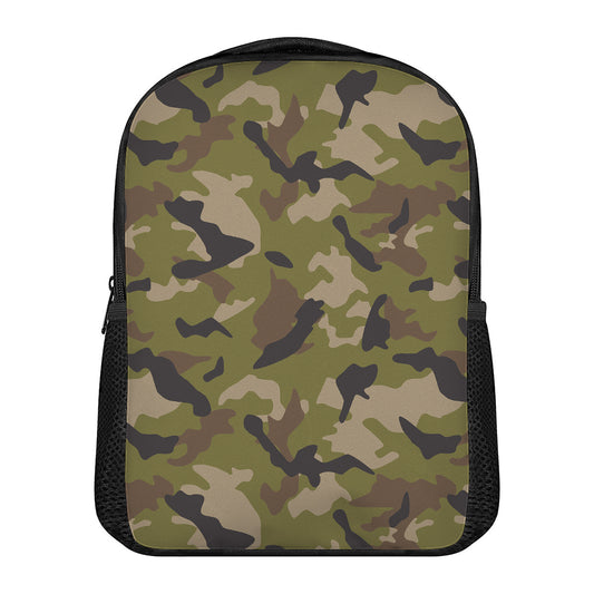 Desert Green Camouflage Print Casual Backpack