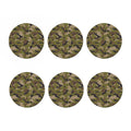 Desert Green Camouflage Print Coaster Set