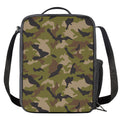 Desert Green Camouflage Print Crossbody Lunch Bag