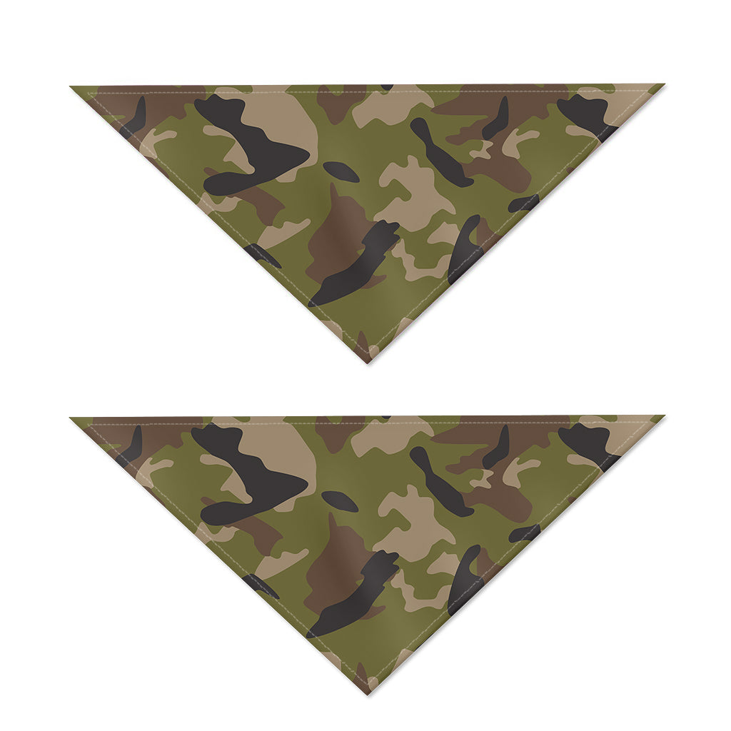 Desert Green Camouflage Print Dog Bandana