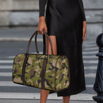 Desert Green Camouflage Print Duffle Bag