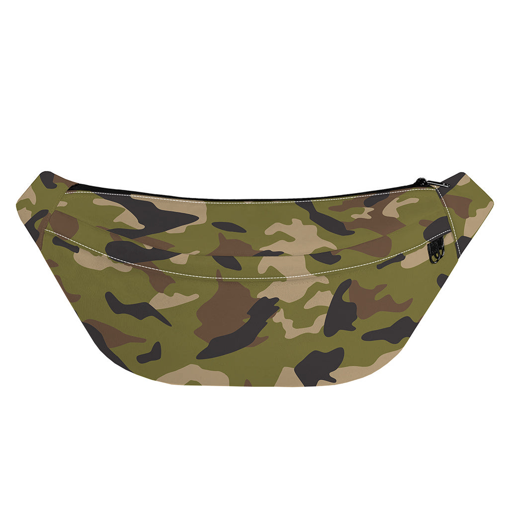 Desert Green Camouflage Print Fanny Pack