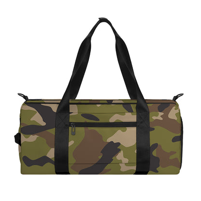 Desert Green Camouflage Print Gym Bag