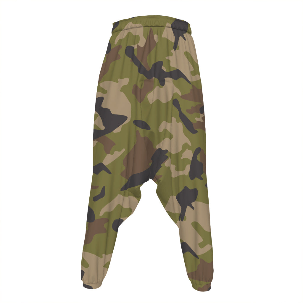 Desert Green Camouflage Print Hammer Pants