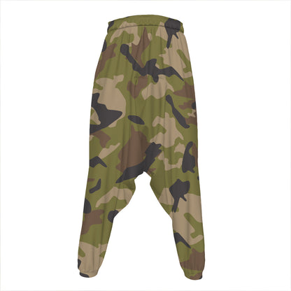 Desert Green Camouflage Print Hammer Pants