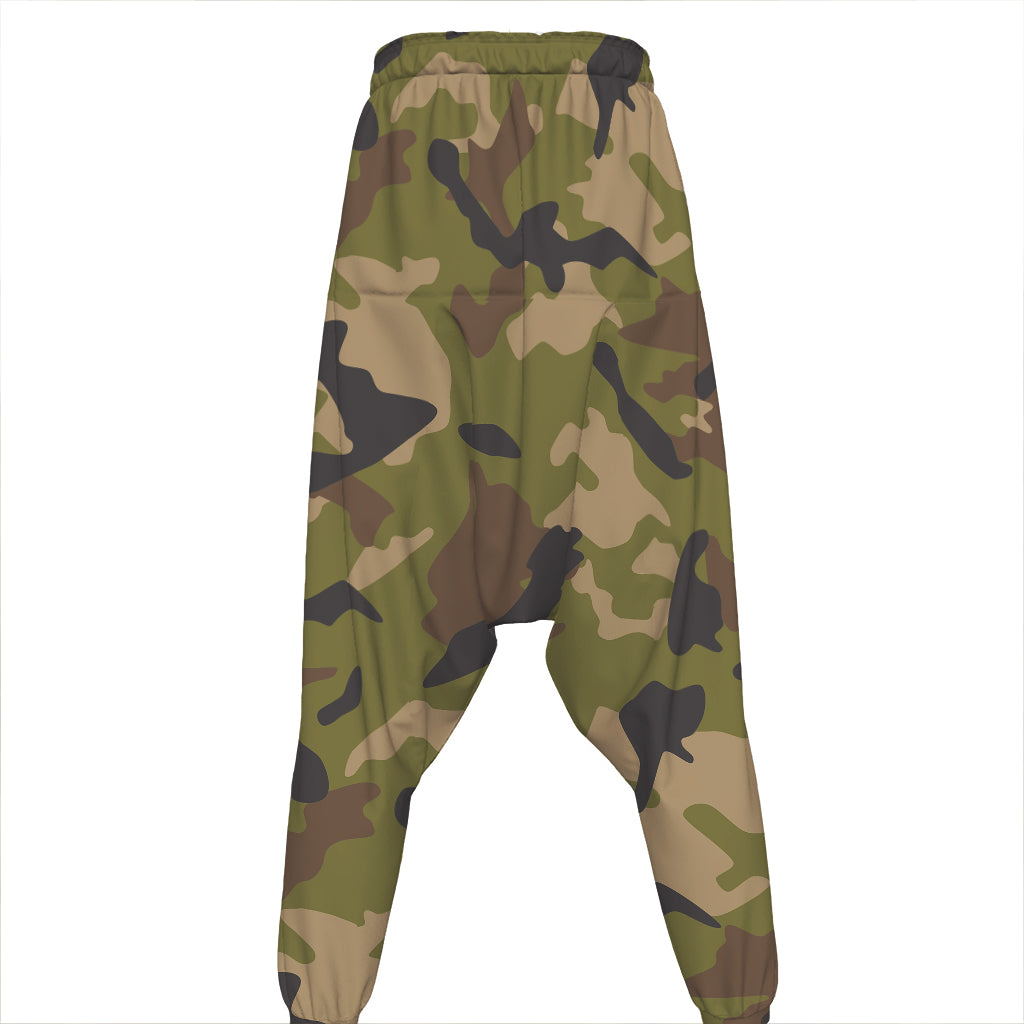 Desert Green Camouflage Print Hammer Pants
