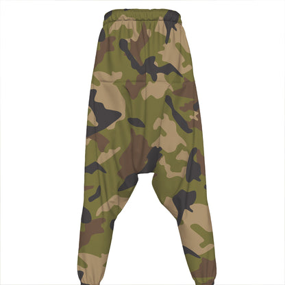 Desert Green Camouflage Print Hammer Pants