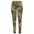 Desert Green Camouflage Print High-Waisted Pocket Leggings