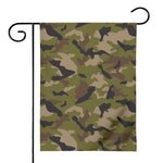 Desert Green Camouflage Print House Flag