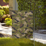Desert Green Camouflage Print House Flag
