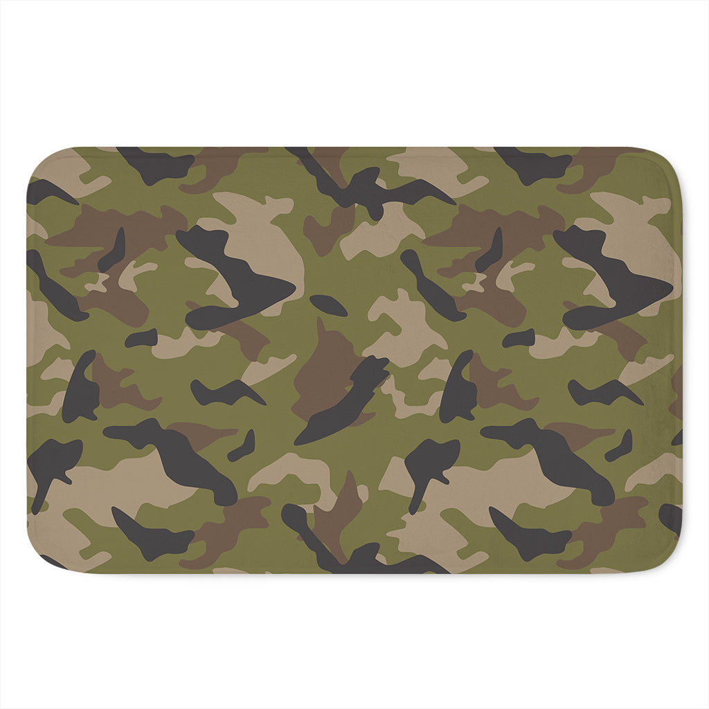 Desert Green Camouflage Print Indoor Door Mat