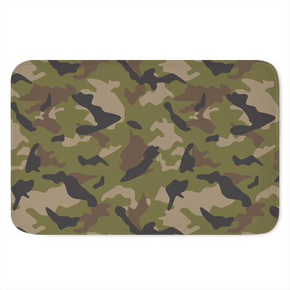 Desert Green Camouflage Print Indoor Door Mat