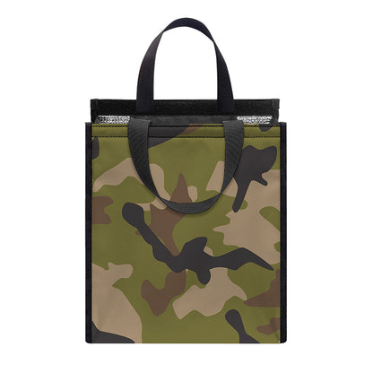 Desert Green Camouflage Print Insulated Lunch Tote