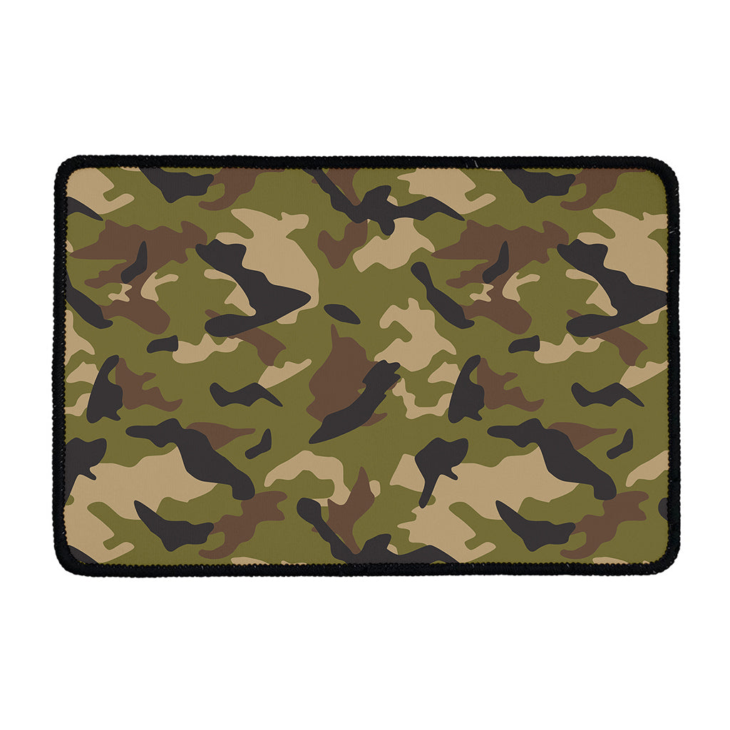 Desert Green Camouflage Print Kitchen Mat