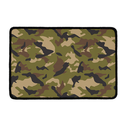 Desert Green Camouflage Print Kitchen Mat