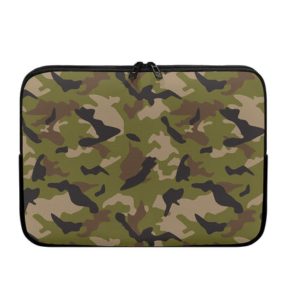 Desert Green Camouflage Print Laptop Sleeve