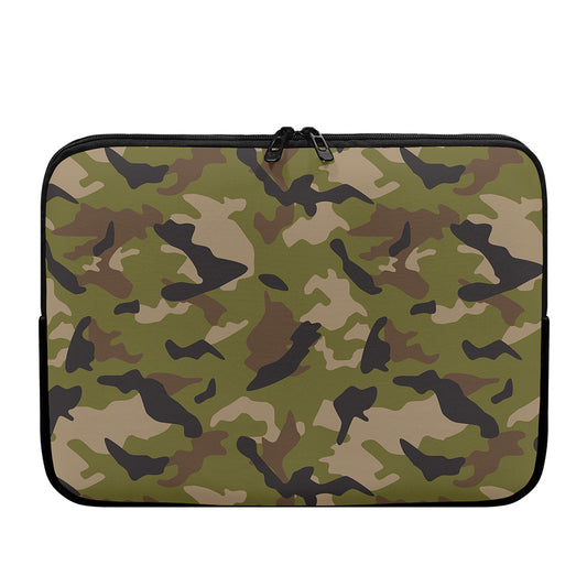 Desert Green Camouflage Print Laptop Sleeve