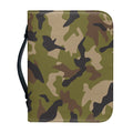 Desert Green Camouflage Print Leather Bible Cover