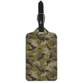 Desert Green Camouflage Print Luggage Tag
