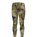 Desert Green Camouflage Print Men's Leggings