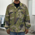 Desert Green Camouflage Print Men's Shirt Jacket