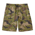 Desert Green Camouflage Print Men's Swim Trunks