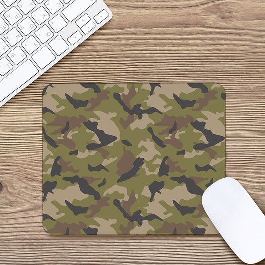 Desert Green Camouflage Print Mouse Pad